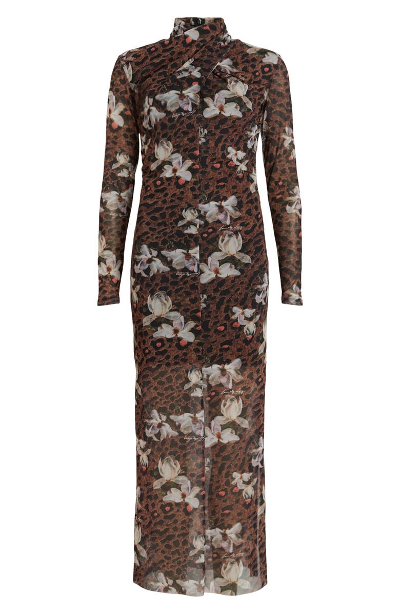 AllSaints Tia Alessandra Long Sleeve Midi Dress, Alternate, color, 