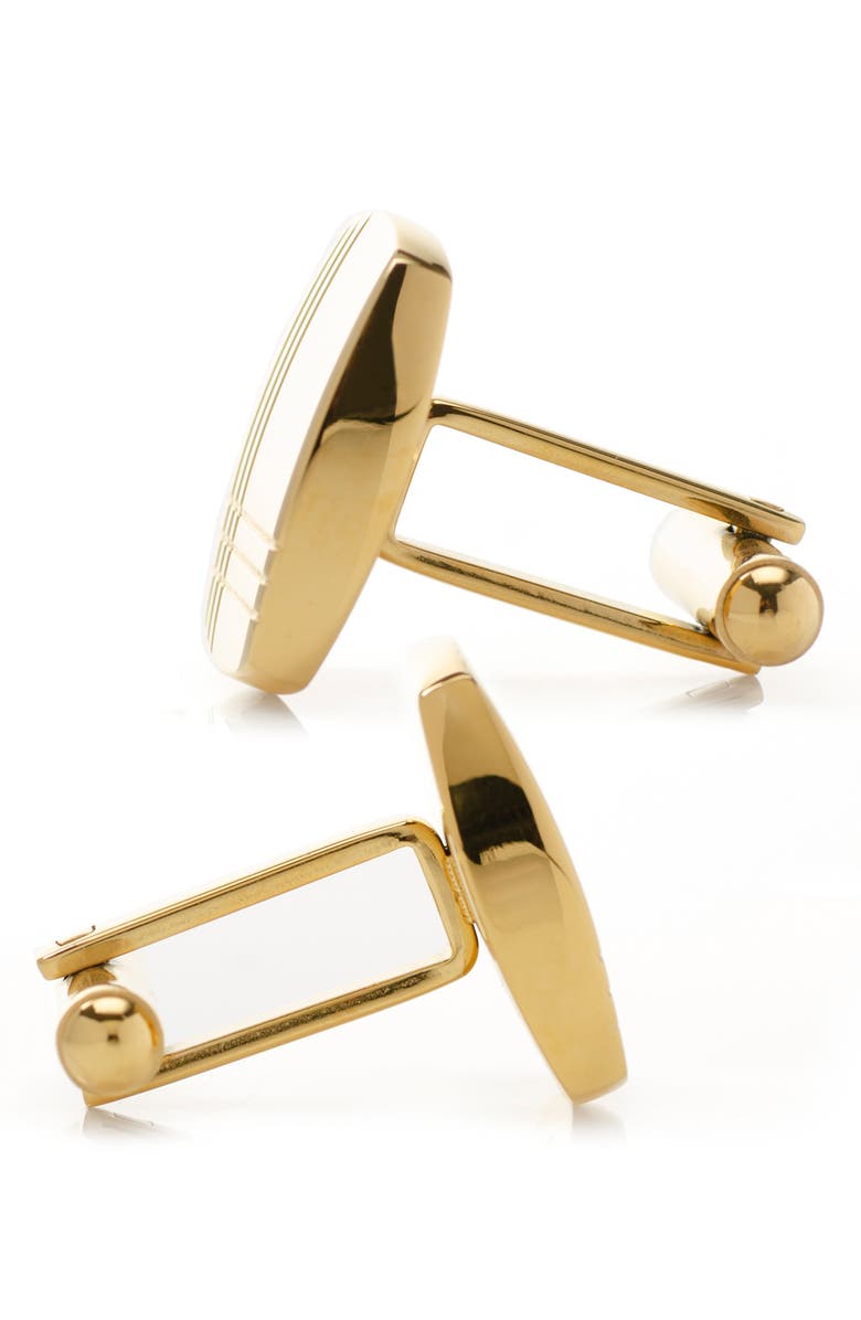 Cufflinks, Inc. Tartan Plaid Cuff Links, Alternate, color, Gold