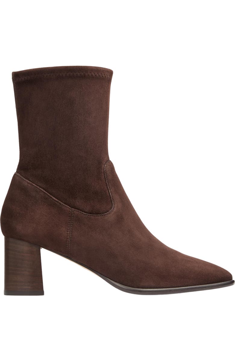 LK Bennett Harp Bootie, Alternate, color, Bro-Dark Chocolate