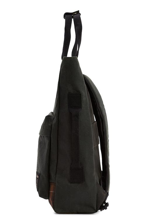 Barbour Field Wax Tartan-trimmed Backpack