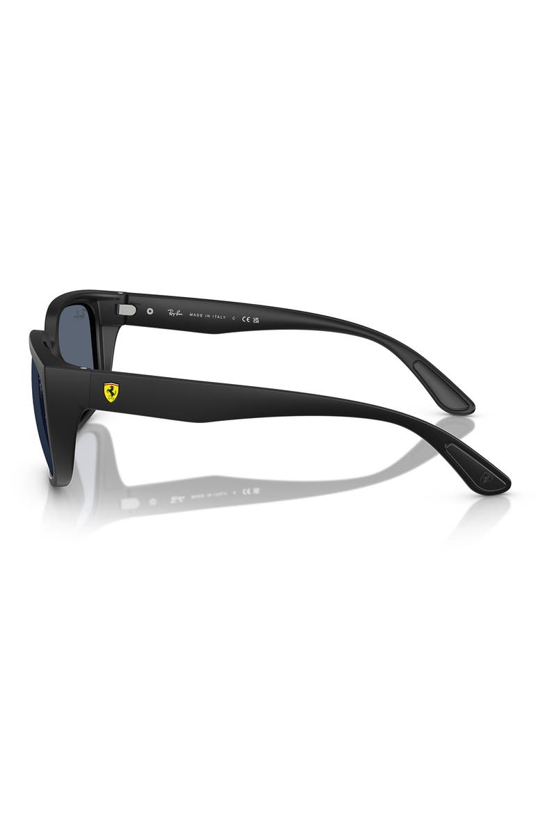 x Scuderia Ferrari 57mm Square Sunglasses, Alternate, color, DARK GREY