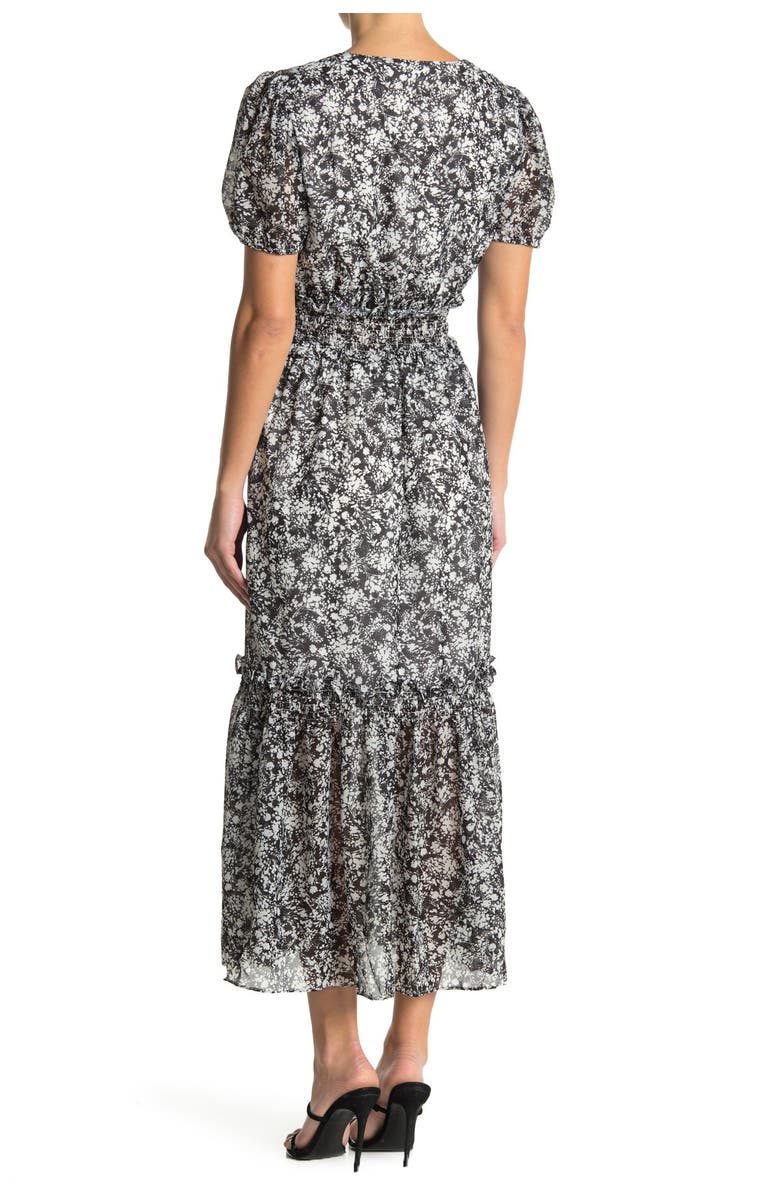 NSR Ruby Floral Short Sleeve Dress, Alternate, color, 