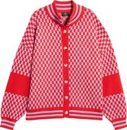 Dressed in Lala Grandpa Double Knit Jacquard Cardigan