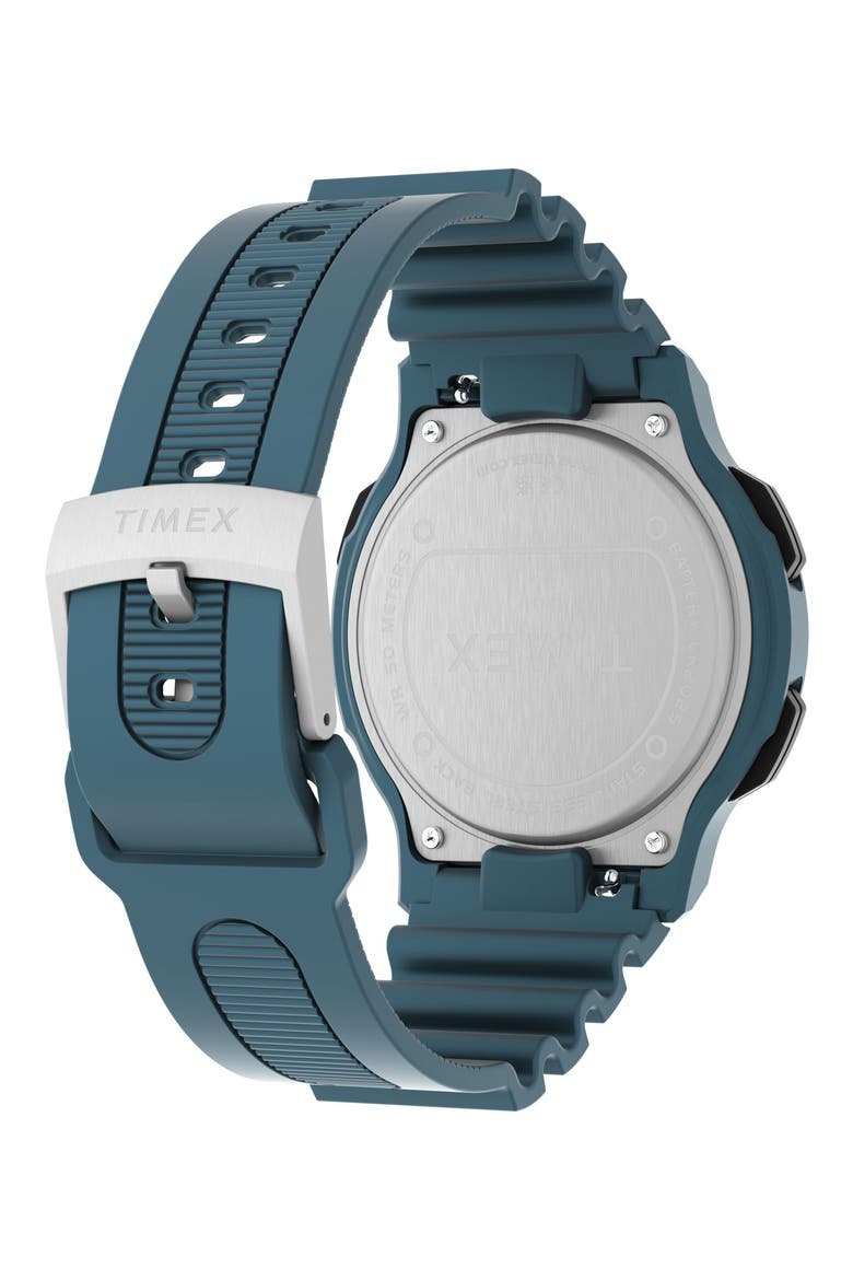 Retroware Digital Resin Strap Watch, 46mm, Alternate, color, BLUE