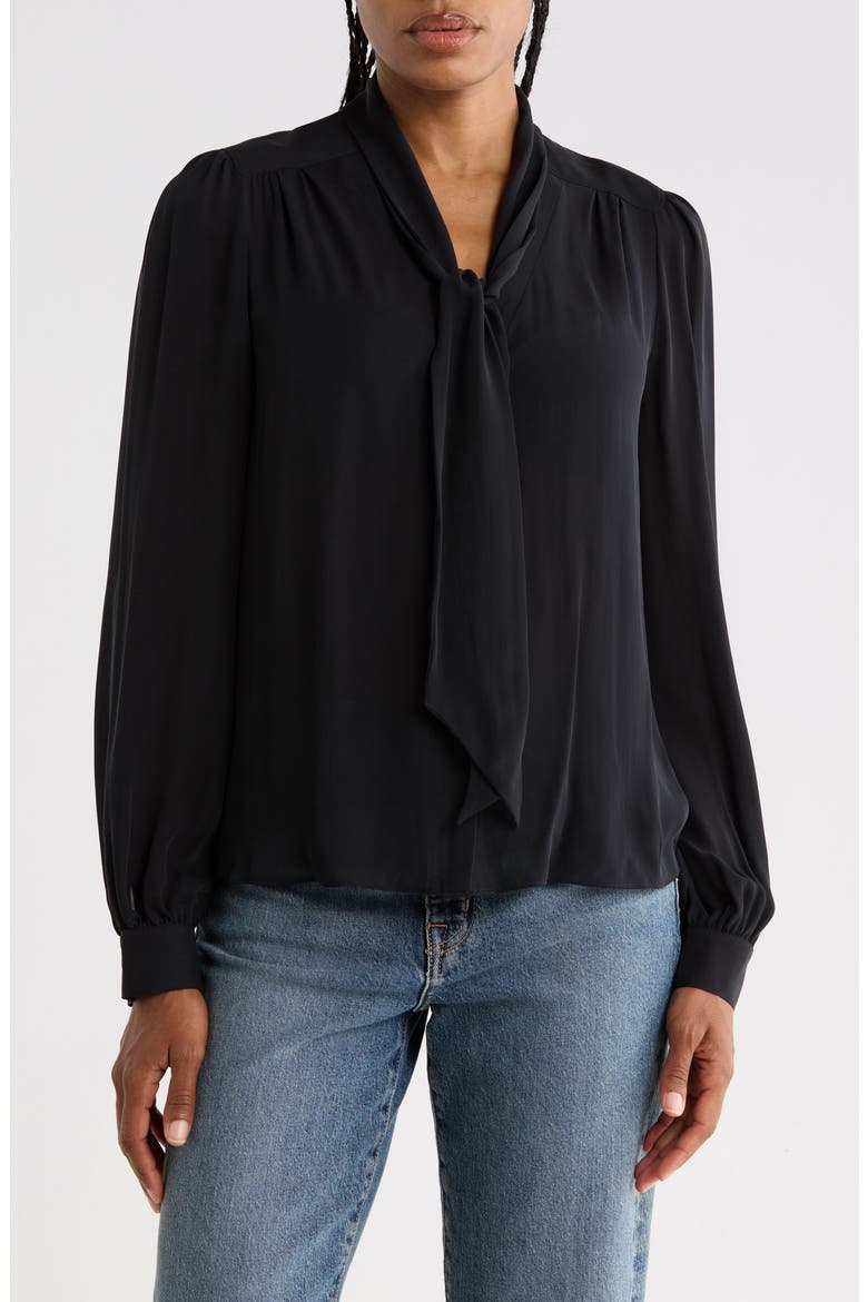 Kirstie Silk Top, Main, color, BLACK