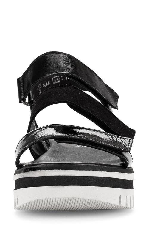 Gabor 44.620 Platform Sandal In Black