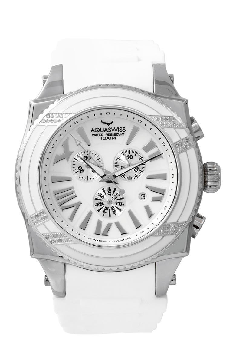 AQUASWISS Men's Swissport XG D Diamond Sporty Watch, 63mm - 0.75 ctw, Main, color,