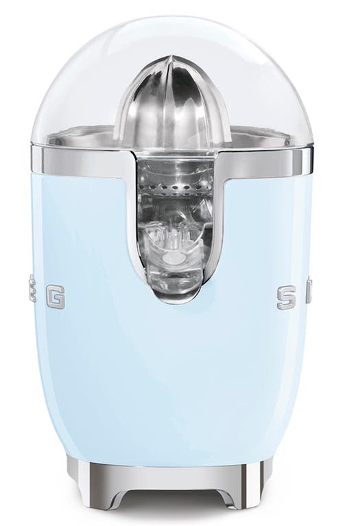 Smeg 50s Retro Style Aesthetic Citrus Juicer In Pastel Blue
