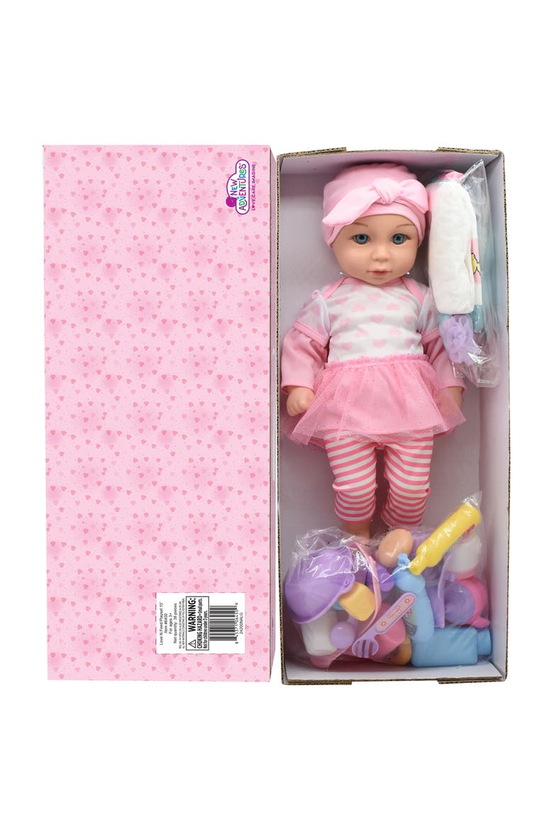 Love N' Feed Playset 15" Baby Doll, Alternate, color, Multicolored