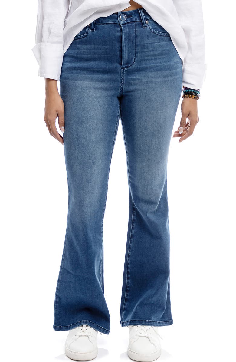 1822 Denim Better Butter High Waist Flare Leg Jeans, Main, color, 