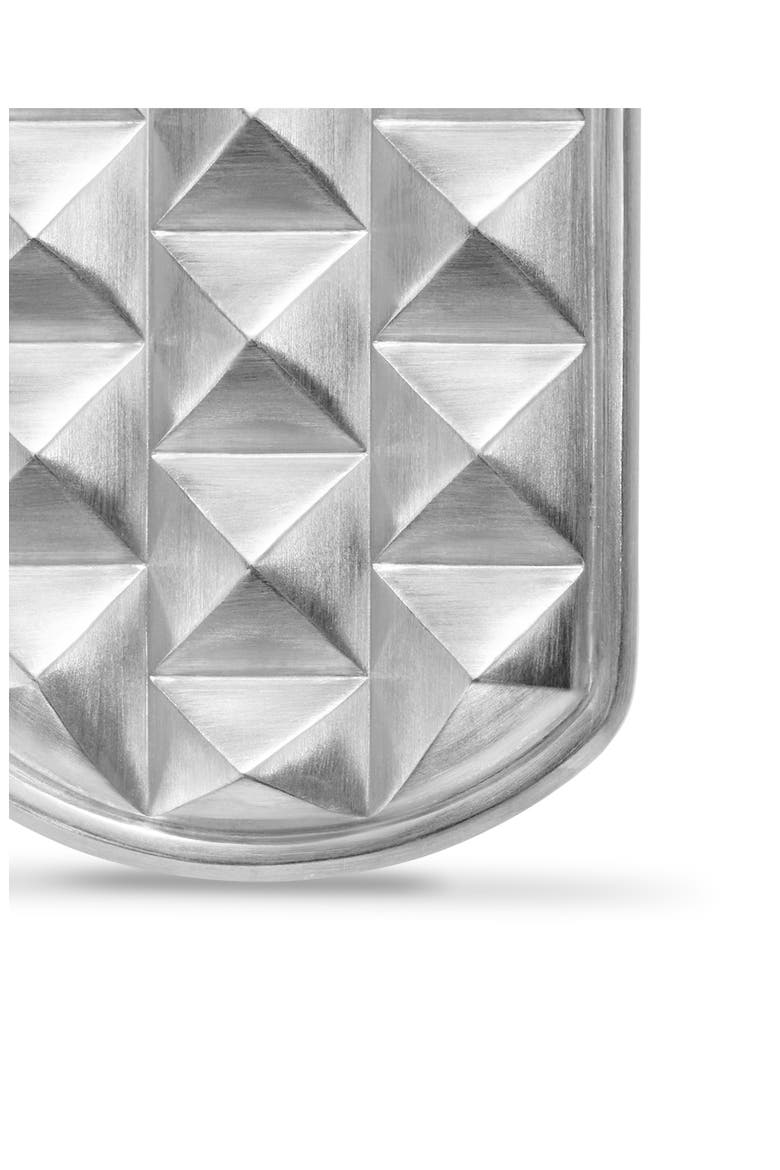 Pyramid Tag in Sterling Silver, 35mm, Alternate, color, STERLING SILVER