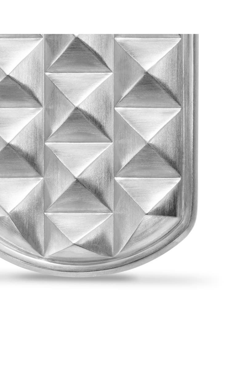 David Yurman Pyramid Tag in Sterling Silver, 35mm, Alternate, color, Sterling Silver