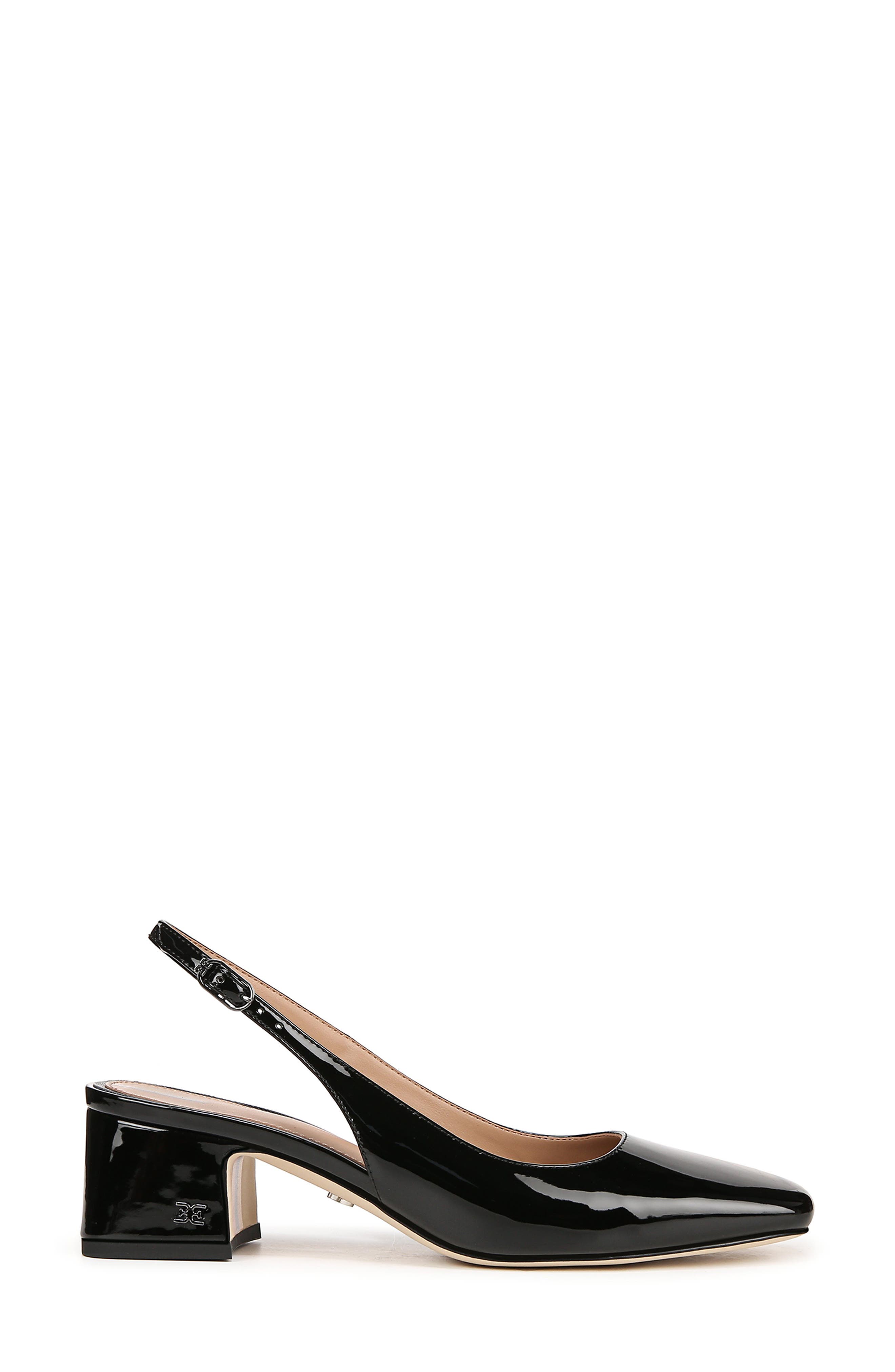 Sam Edelman Terra Slingback Pump, Alternate, color, Black Patent