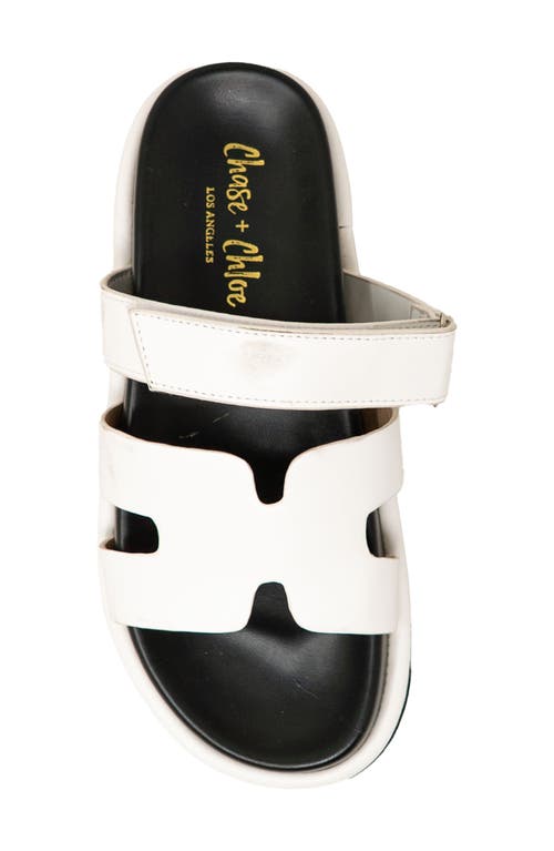 CHASE & CHLOE CHASE AND CHLOE FLATFORM SLIDE SANDAL 