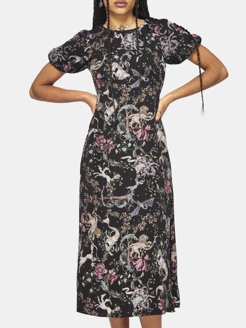 Merunicorn Enchanted Forest Midi Dress