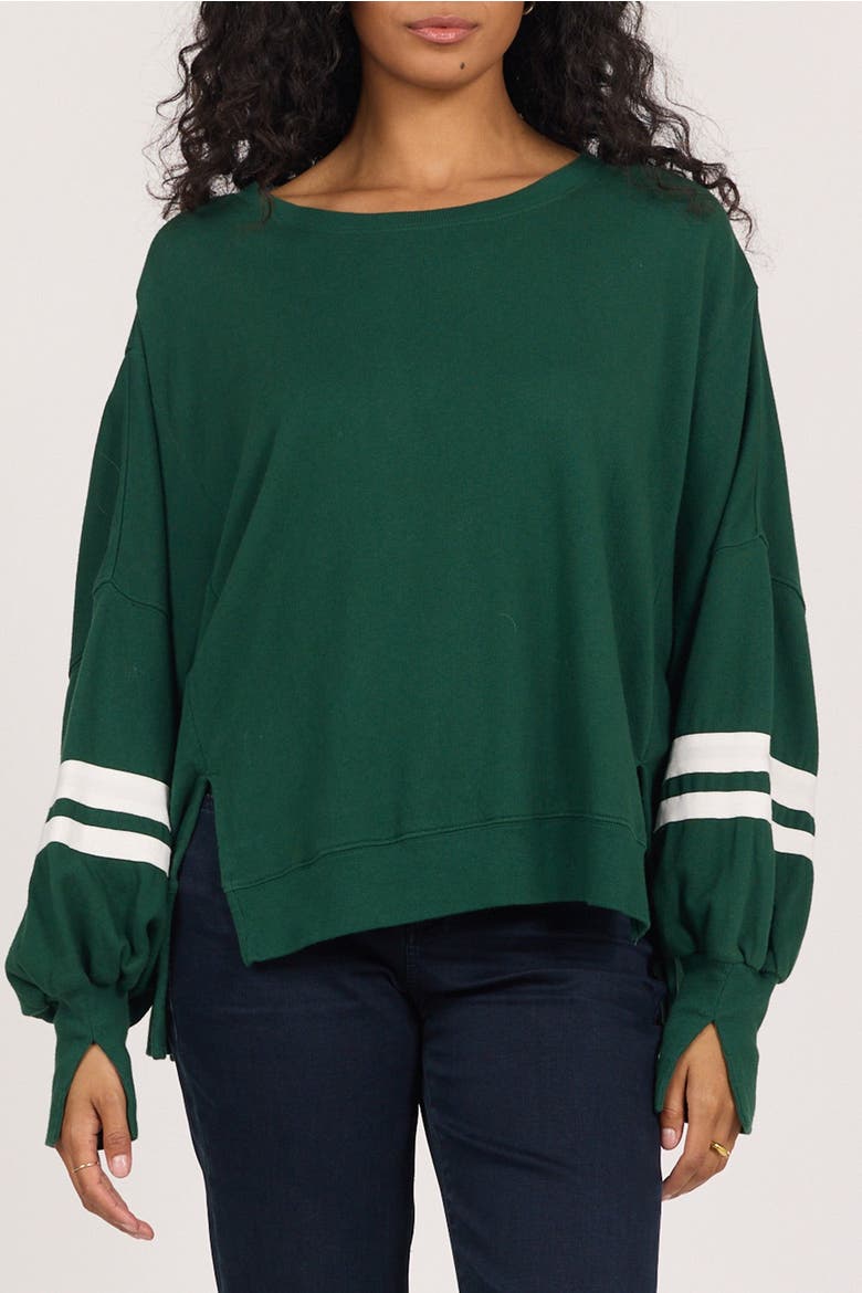 Trenton Oversized Terry Sweatshirt, Main, color, Pineneedle