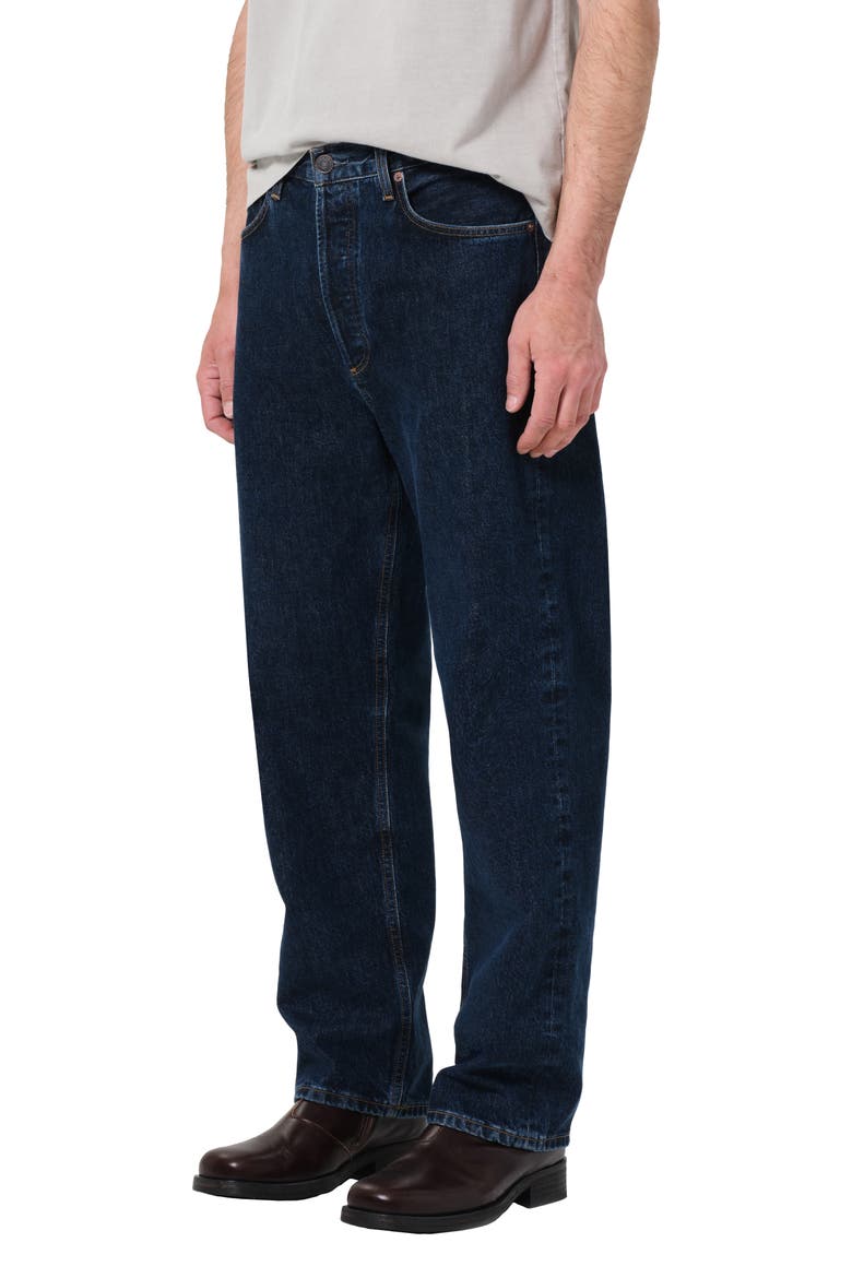 '90s Mid Rise Loose Straight Leg Jeans, Main, color, PENDULUM MEDIUM