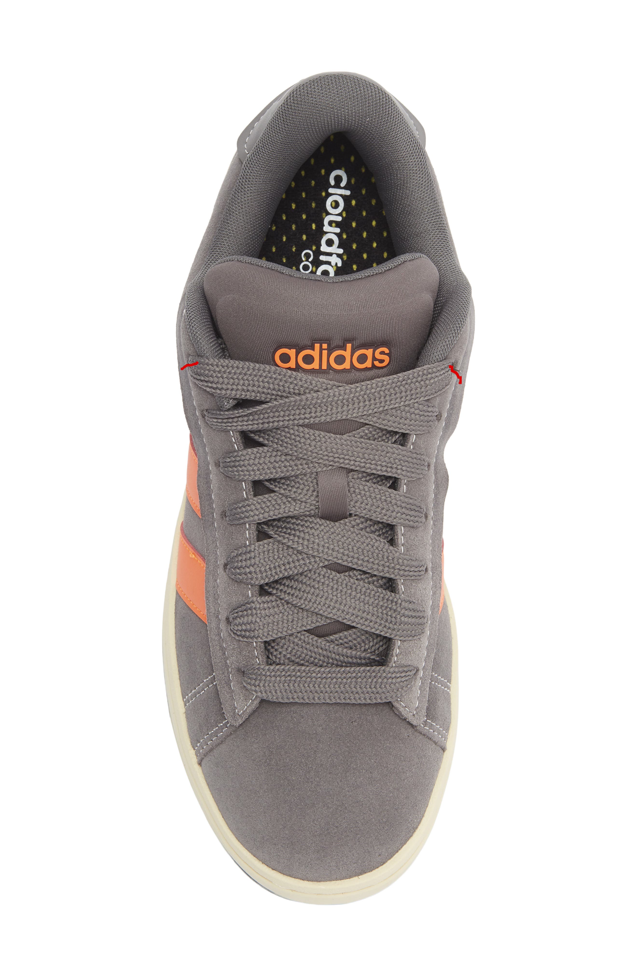Grand Court Alpha Sneaker, Alternate, color, CHARCOAL/ ORANGE/ VANILLA