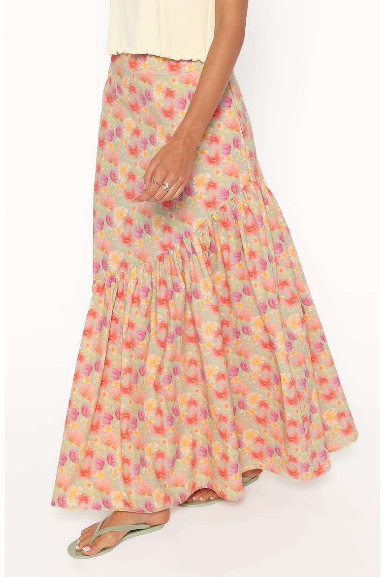 Shelbie Maxi Skirt, Alternate, color, SAGE WILDFLOWER