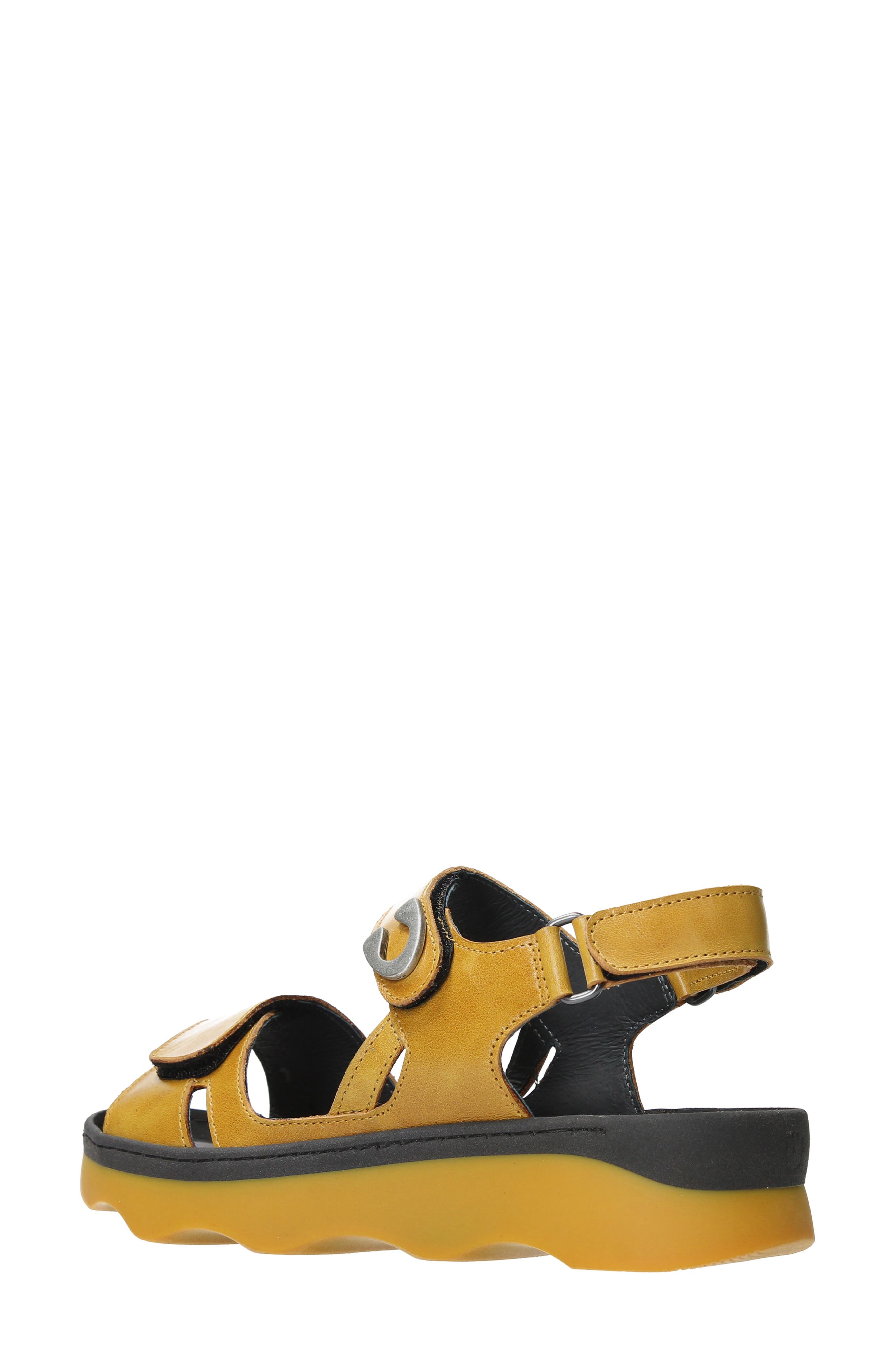 Medusa Sandal, Alternate, color, YELLOW REFLEX LEATHER