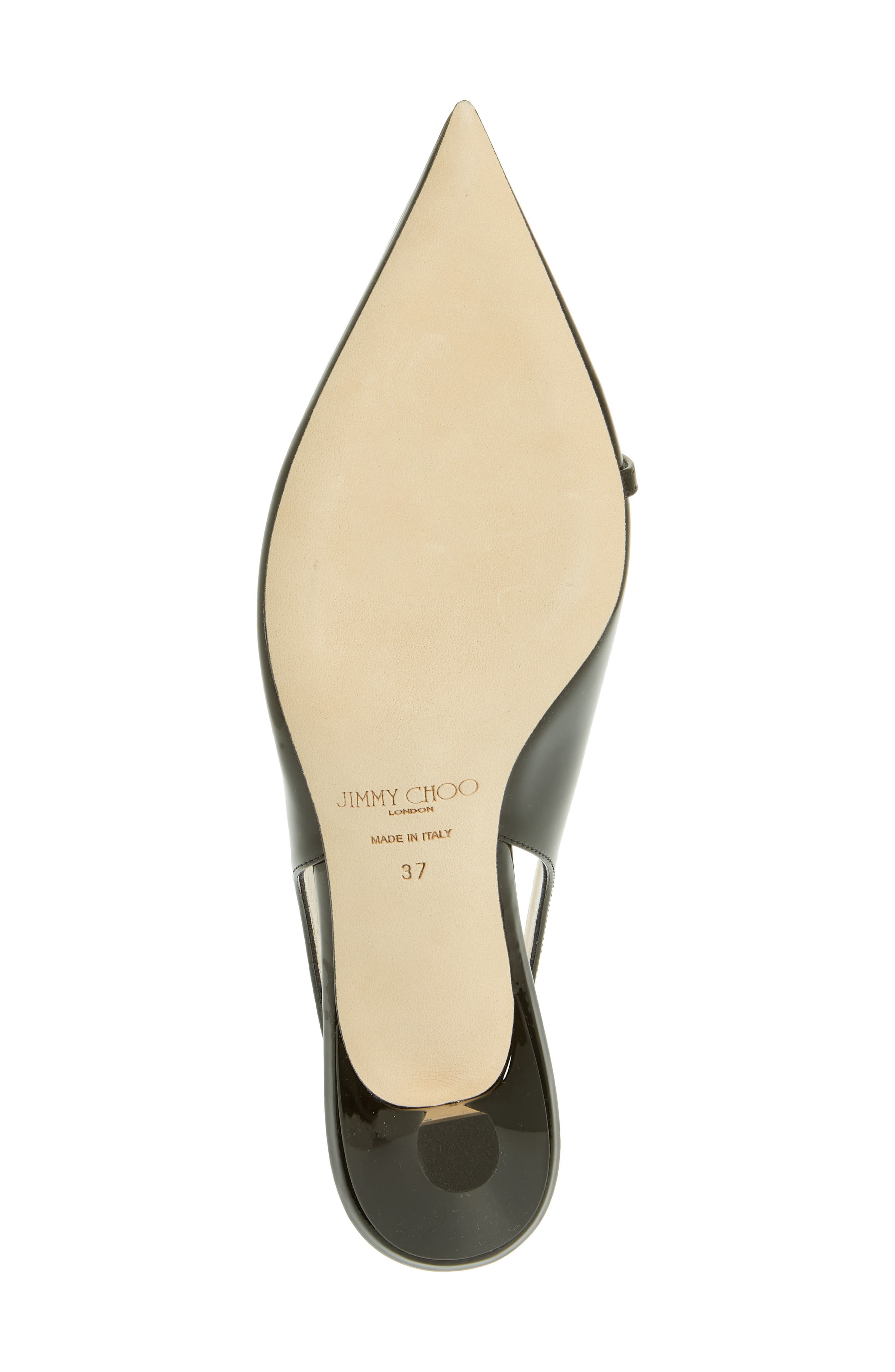 Jimmy Choo Amita Pointed Toe Slingback Pump, Alternate, color, Black