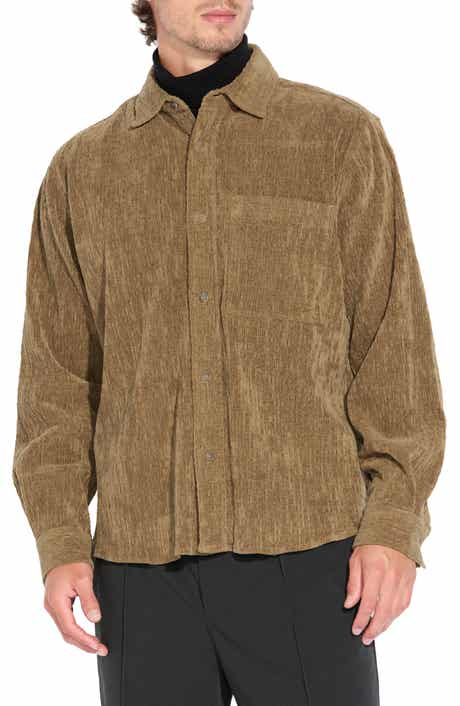 Relaxed Corduroy Button-Up Shirt