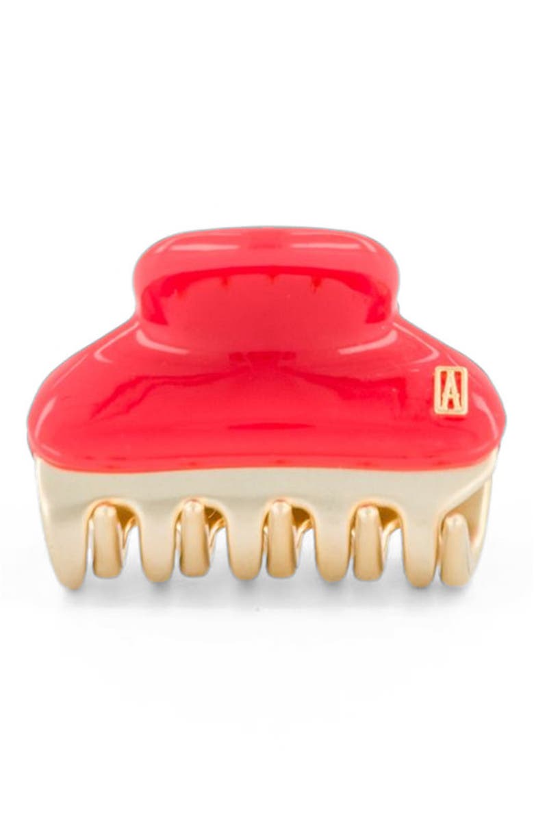 Alexandre de Paris Vendome Small Hair Claw Clip, Main, color, Red