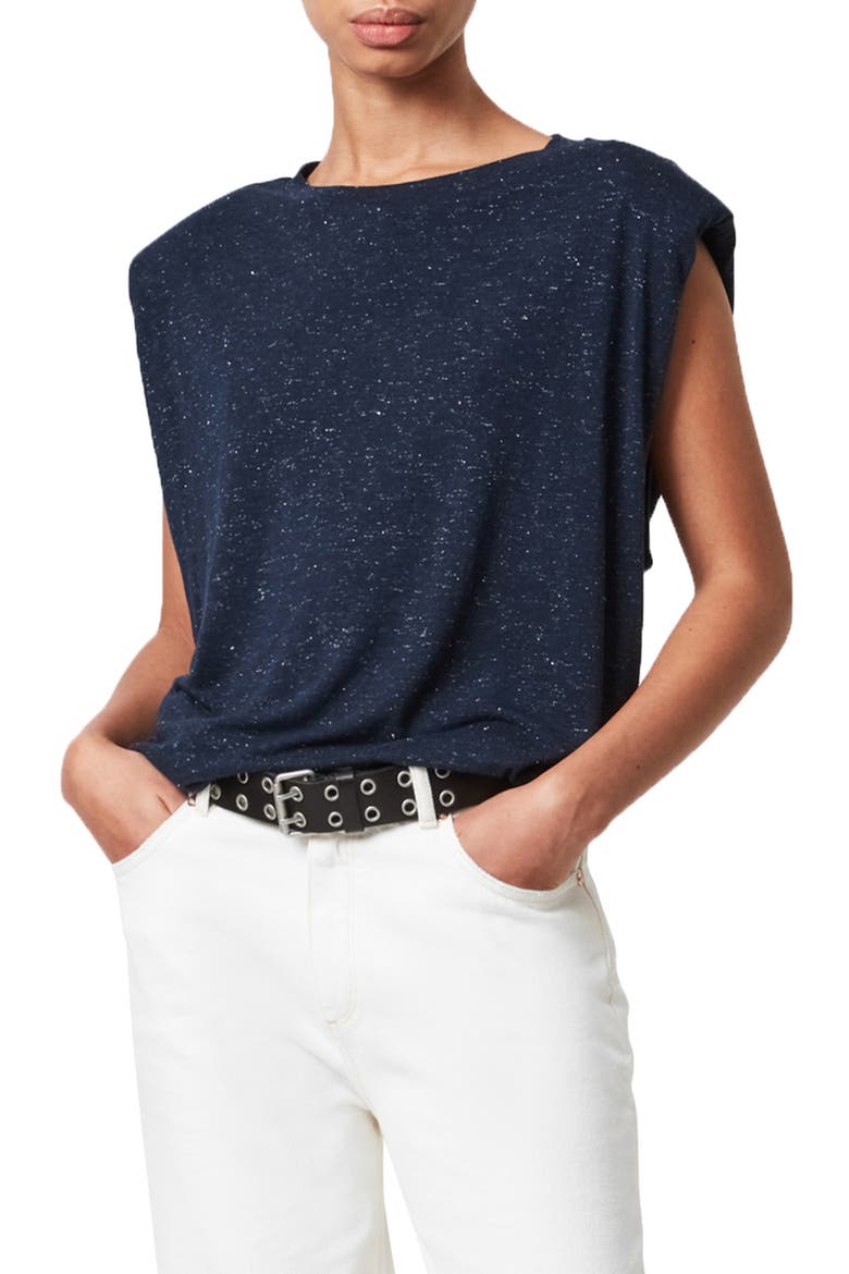 Coni Shimmer Tank, Main, color, MIDNIGHT BLUE