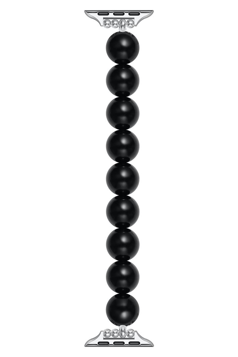Violet Pearl Apple Watch® Bracelet Watchband, Main, color, BLACK