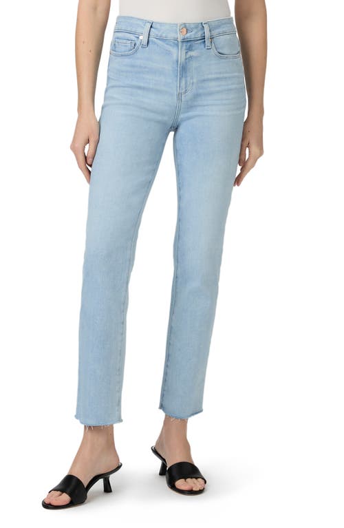 PAIGE PAIGE CINDY RAW HEM ANKLE STRAIGHT LEG JEANS