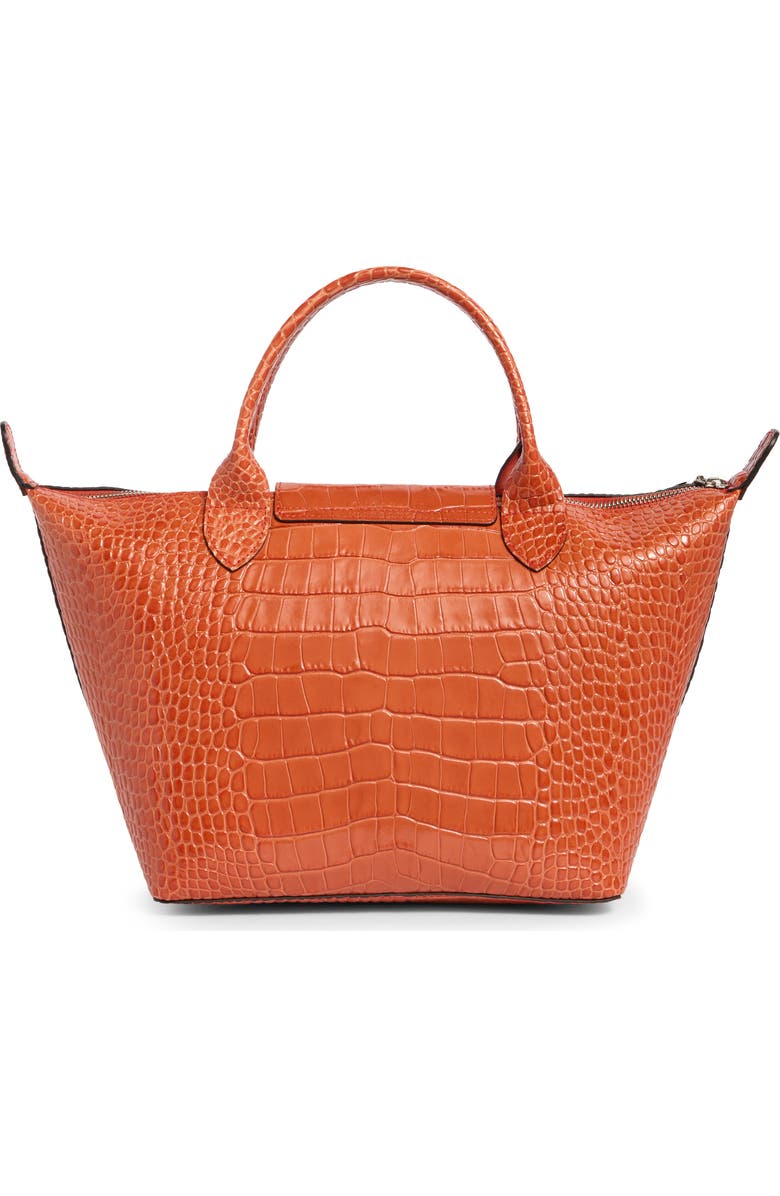 Longchamp Small Le Pliage Croc Embossed Tote, Alternate, color,