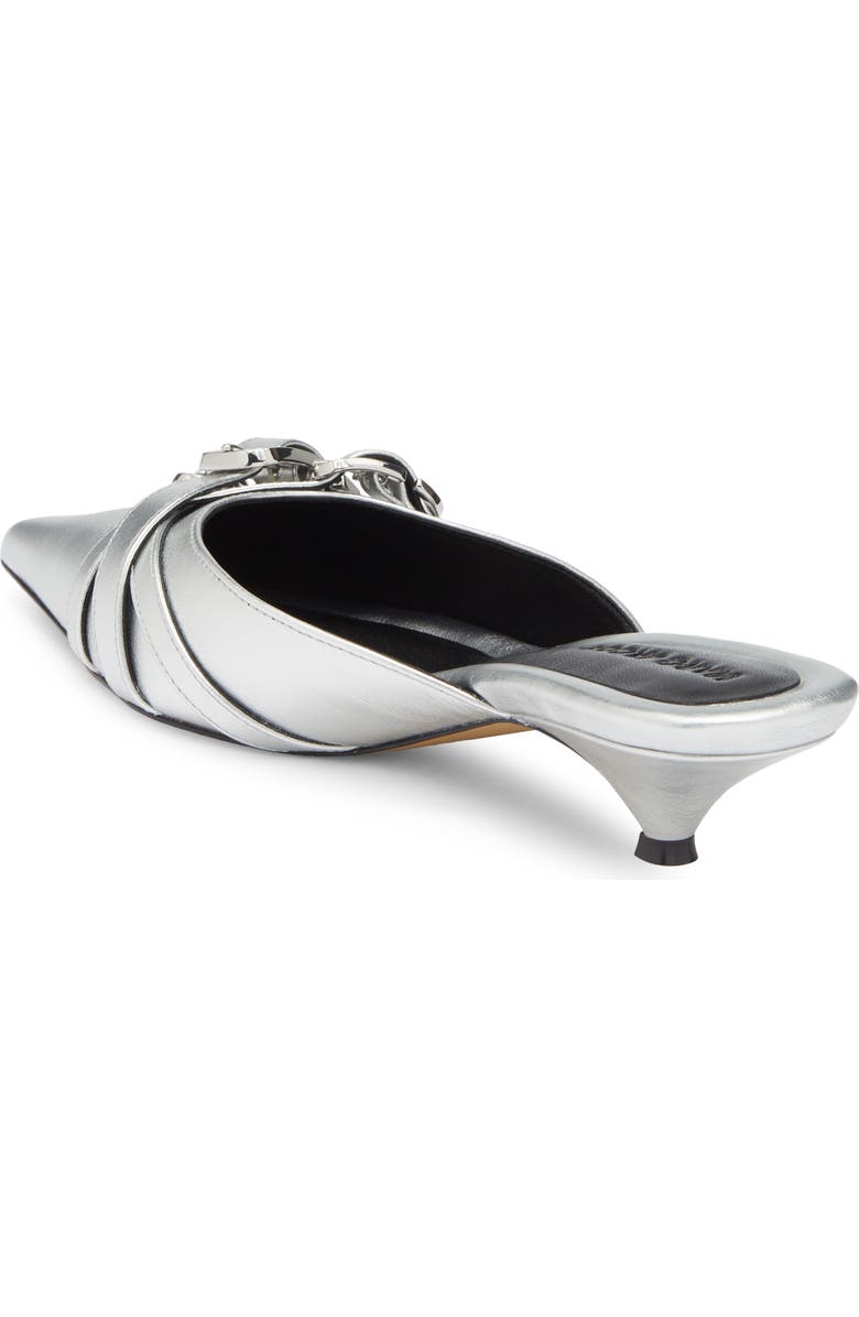 Marc Jacobs The Emma Kitten Heel Mule, Alternate, color, Silver