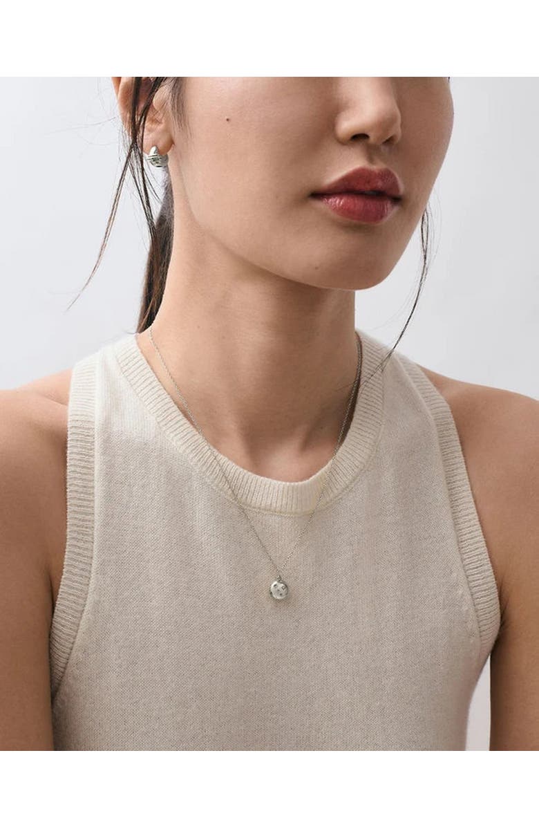 Astley Clarke Silver Tiny Star Mini biography locket, Alternate, color, Silver