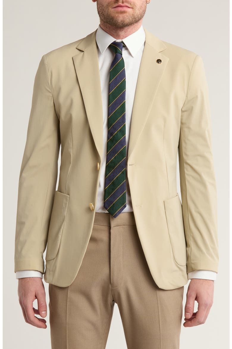 Slim Fit Pocket Blazer, Main, color, BEIGE