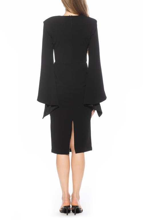 Alexia Admor Brooklyn Long Sleeve Sheath Dress In Black