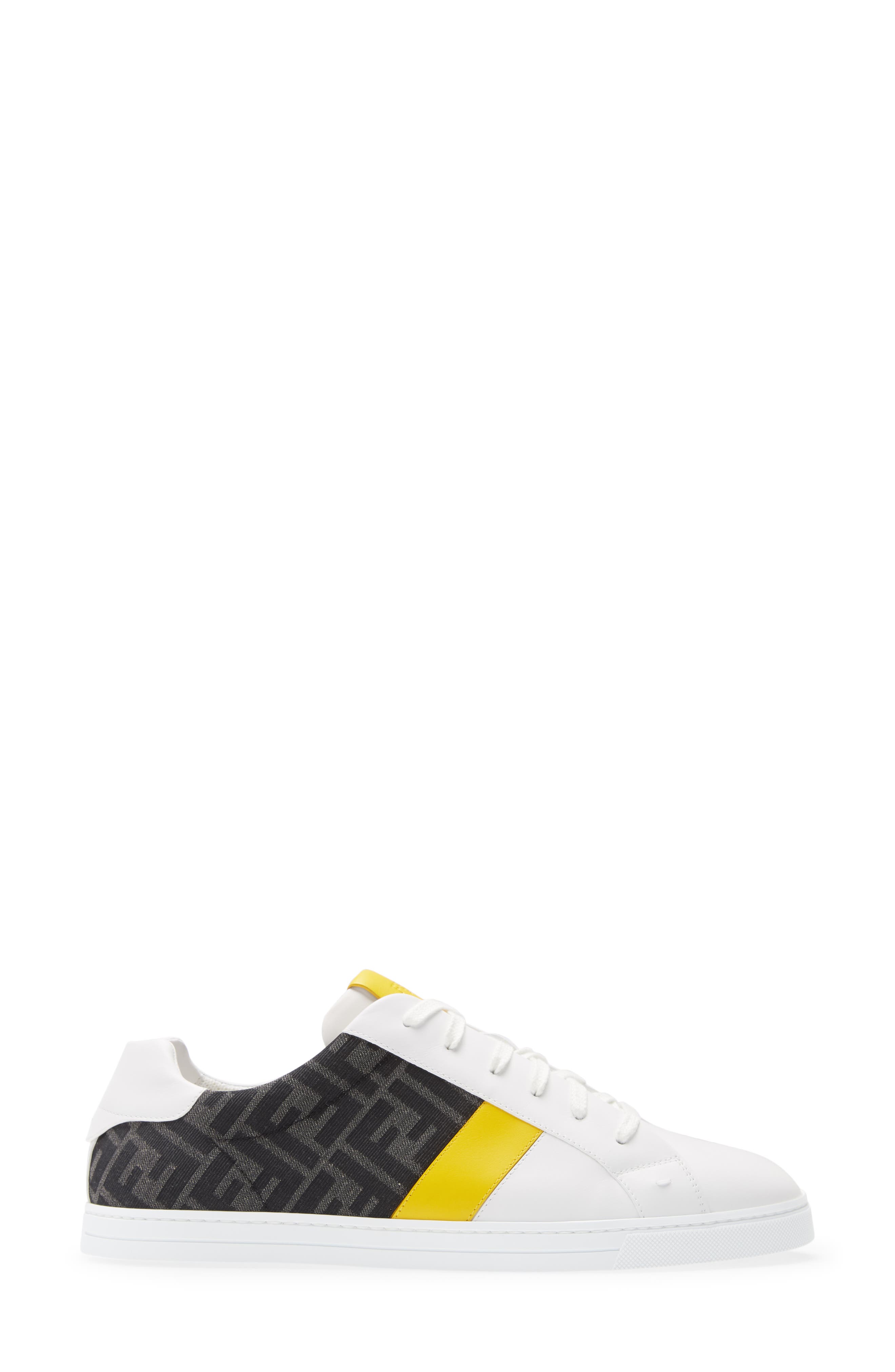 Fendi FF Logo Low Top Sneaker, Alternate, color, 