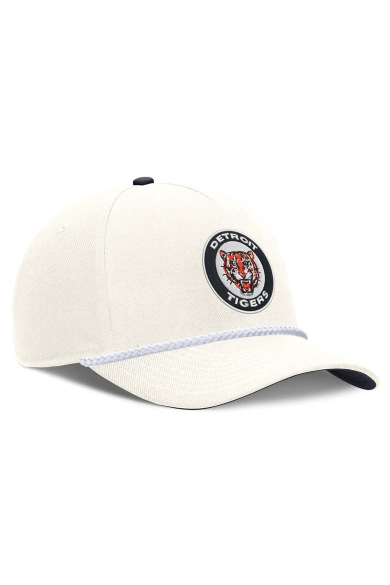 Men's Nike Cream Detroit Tigers Cooperstown Rise Adjustable Hat, Alternate, color, Cream