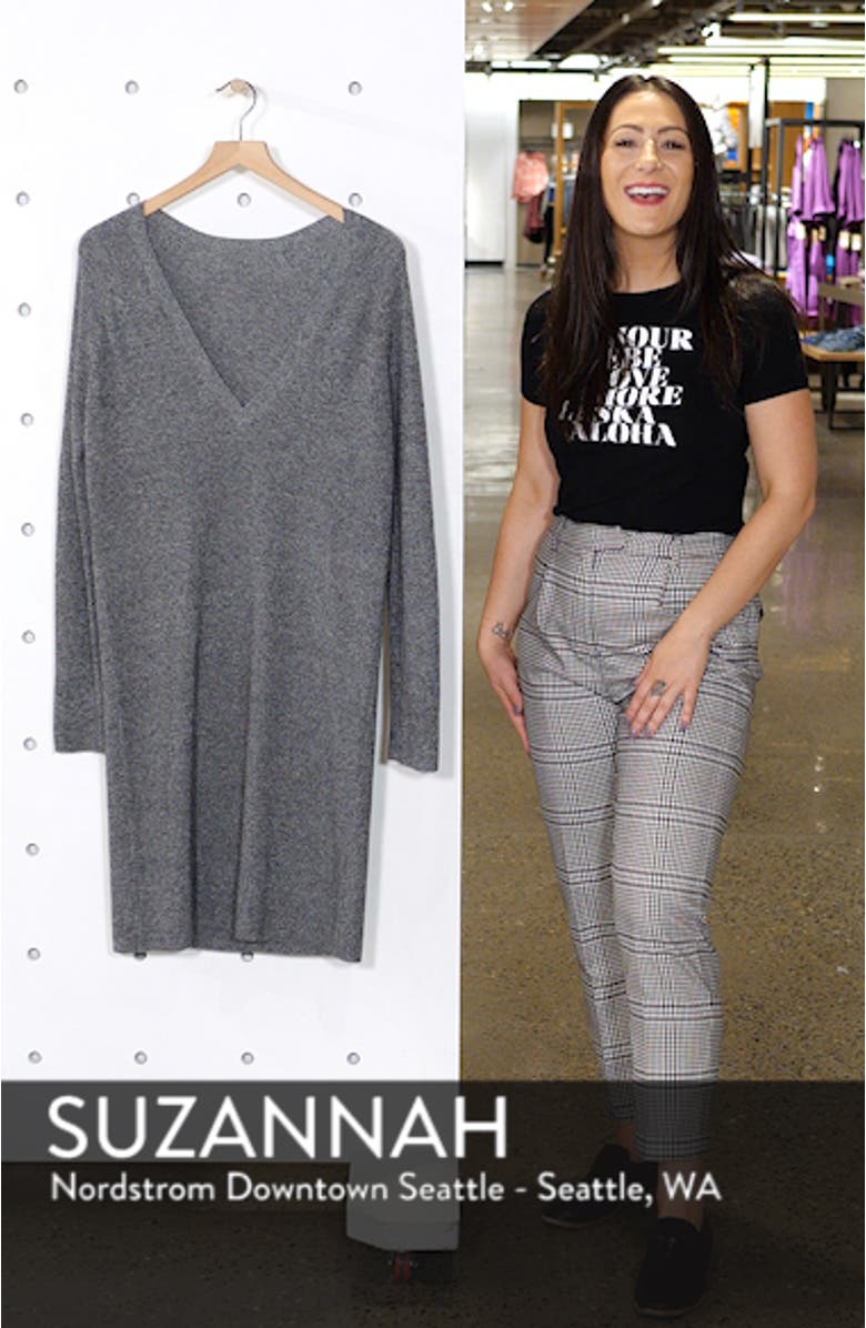 V-Neck Sweater Dress, sales video thumbnail