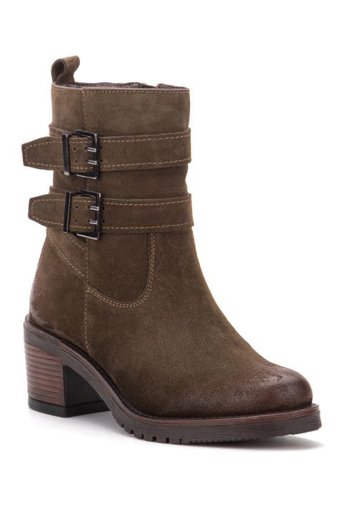 Charmaine Buckled Leather Bootie