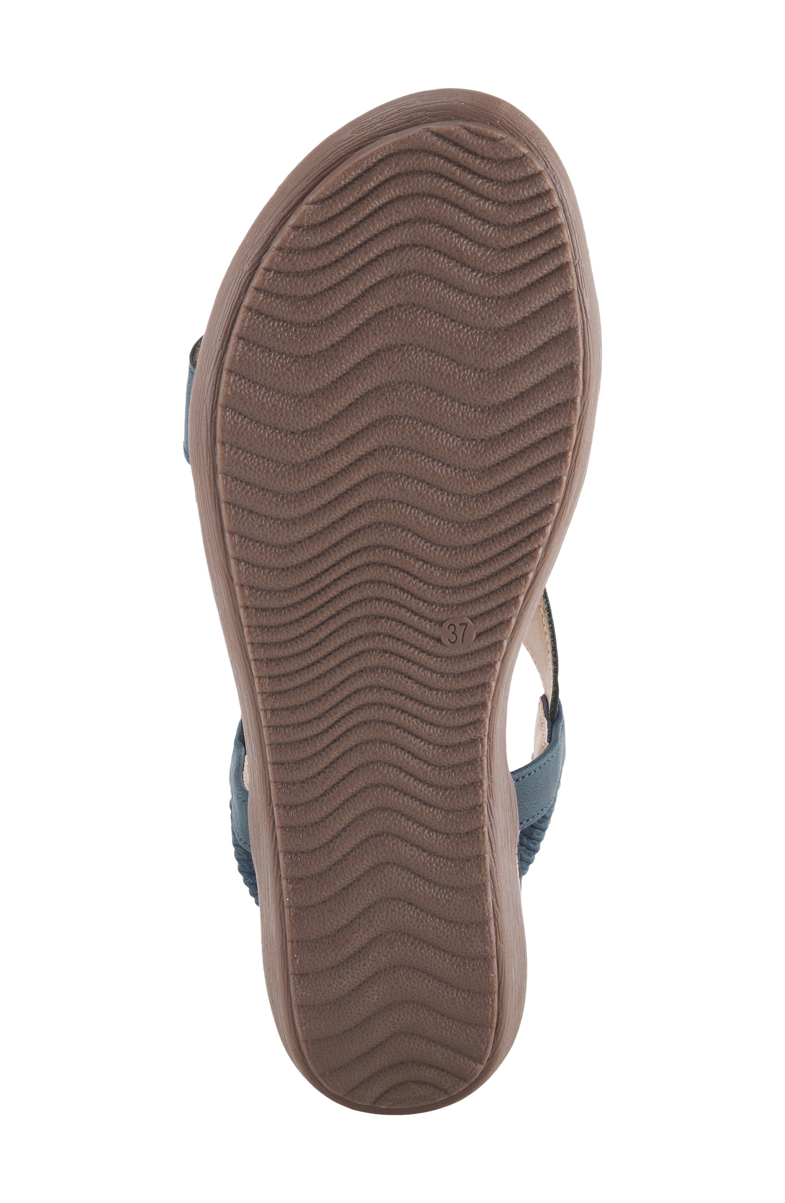 Volcanic Wedge Sandal, Alternate, color, NAVY