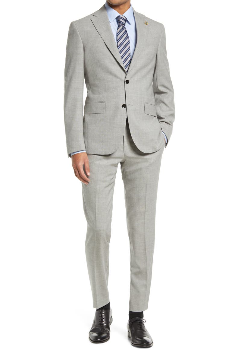 Ralph Extra Slim Fit Wool Suit, Main, color, LIGHT GREY