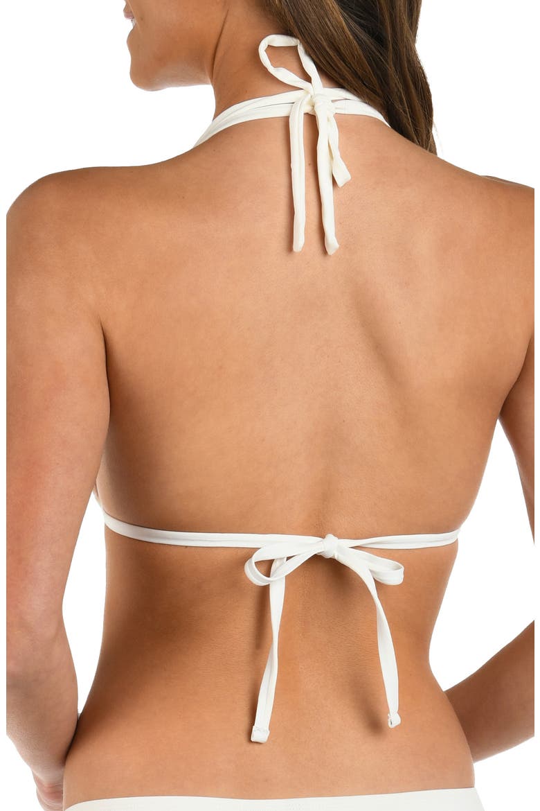 Island Goddess Halter Bikini Top, Alternate, color, IVORY
