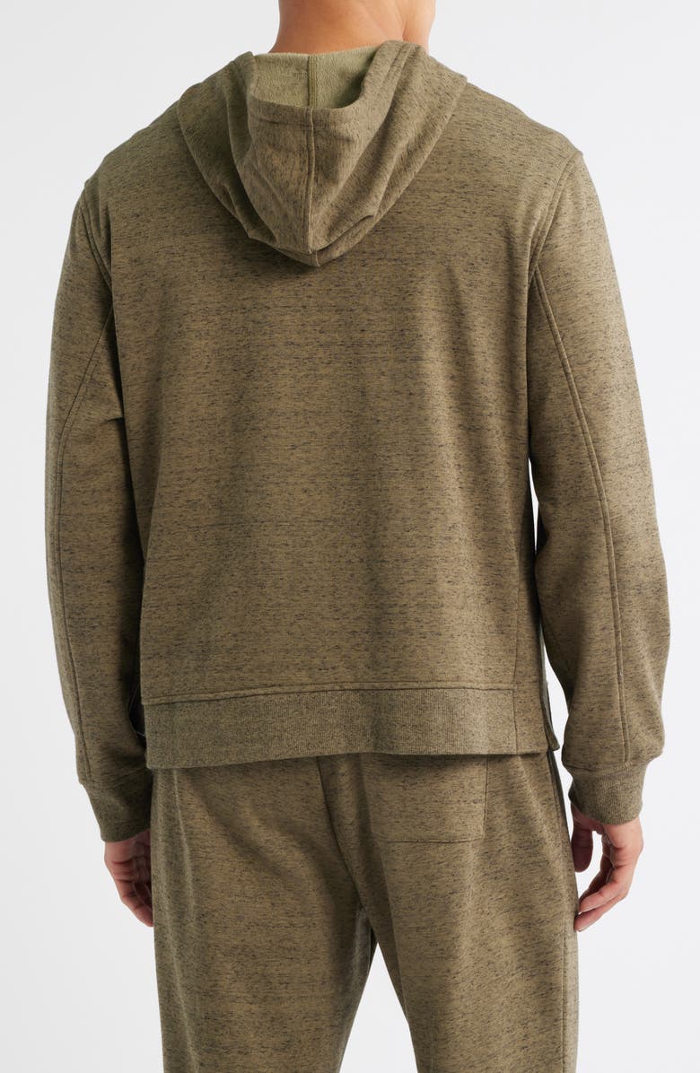UGG<sup>®</sup> Shiloh Fleece Zip Hoodie, Alternate, color, Burnt Olive Heather