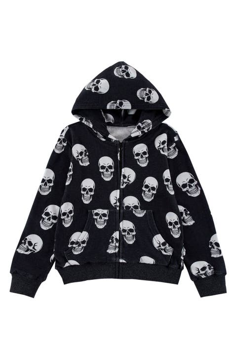 Kids' Skulls Full Zip Hoodie