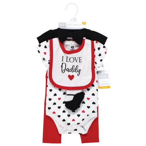 Hudson Baby Soft Cotton Outfit Collection In Red