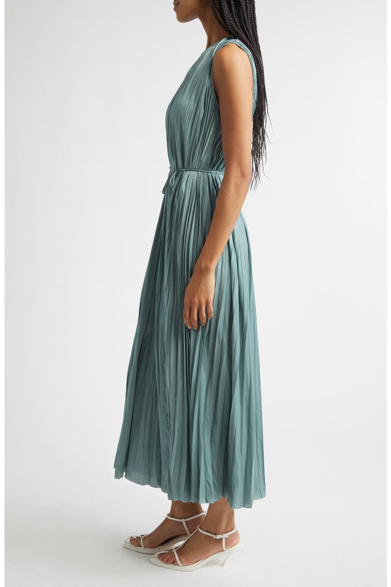 Fianna Plissé Sleeveless Midi Dress, Alternate, color, SEA GLASS