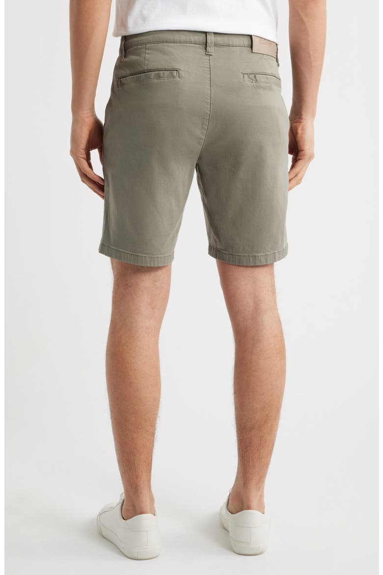 Arizona Slim Fit Flat Front Chino Shorts, Alternate, color, STORM TWILL