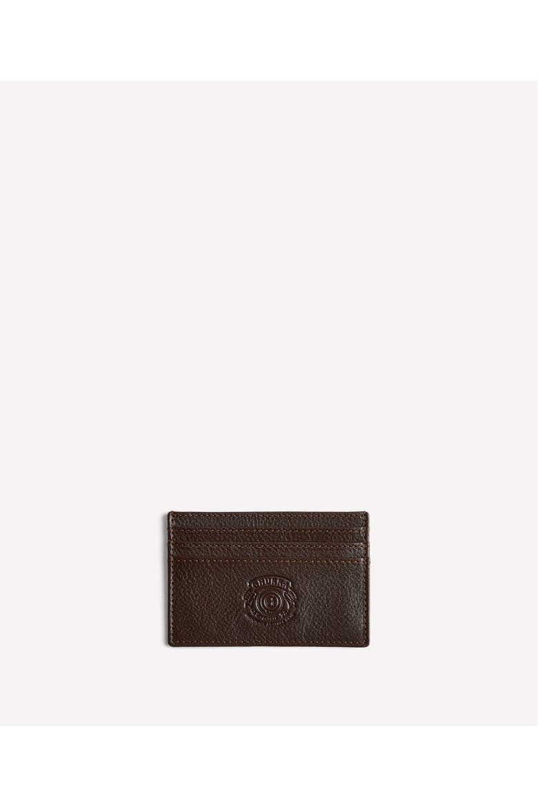 Slim Card Case No. 204, Main, color, Vintage Walnut Leather