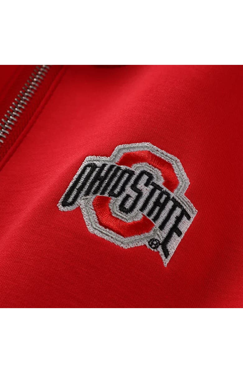 ZOOZATZ Women
s ZooZatz Scarlet Ohio State Buckeyes Tri-Blend Quarter-Zip Flowy Top, Alternate, color, Scarlet
