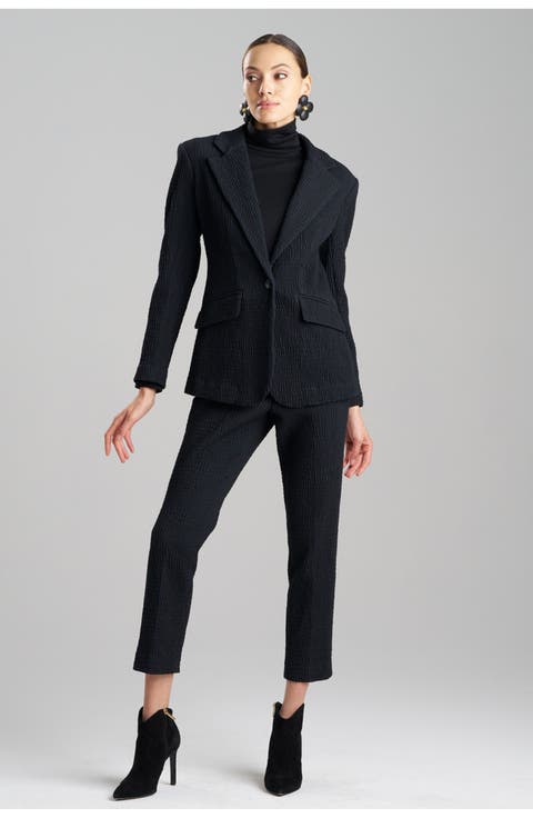 Textured Cotton Jacquard Jacket